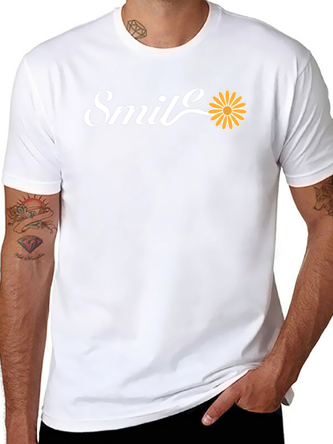 Smile Daisy T-Shirt - Stylish & Positive!