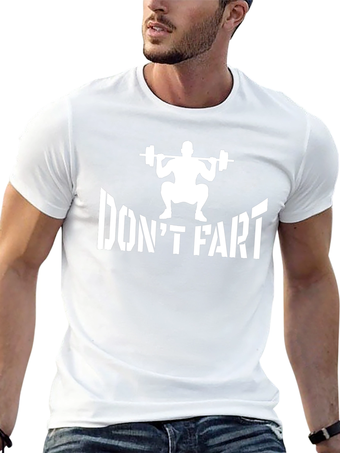 Dont Fart Weightlifting T-Shirt Funny Gym Tee