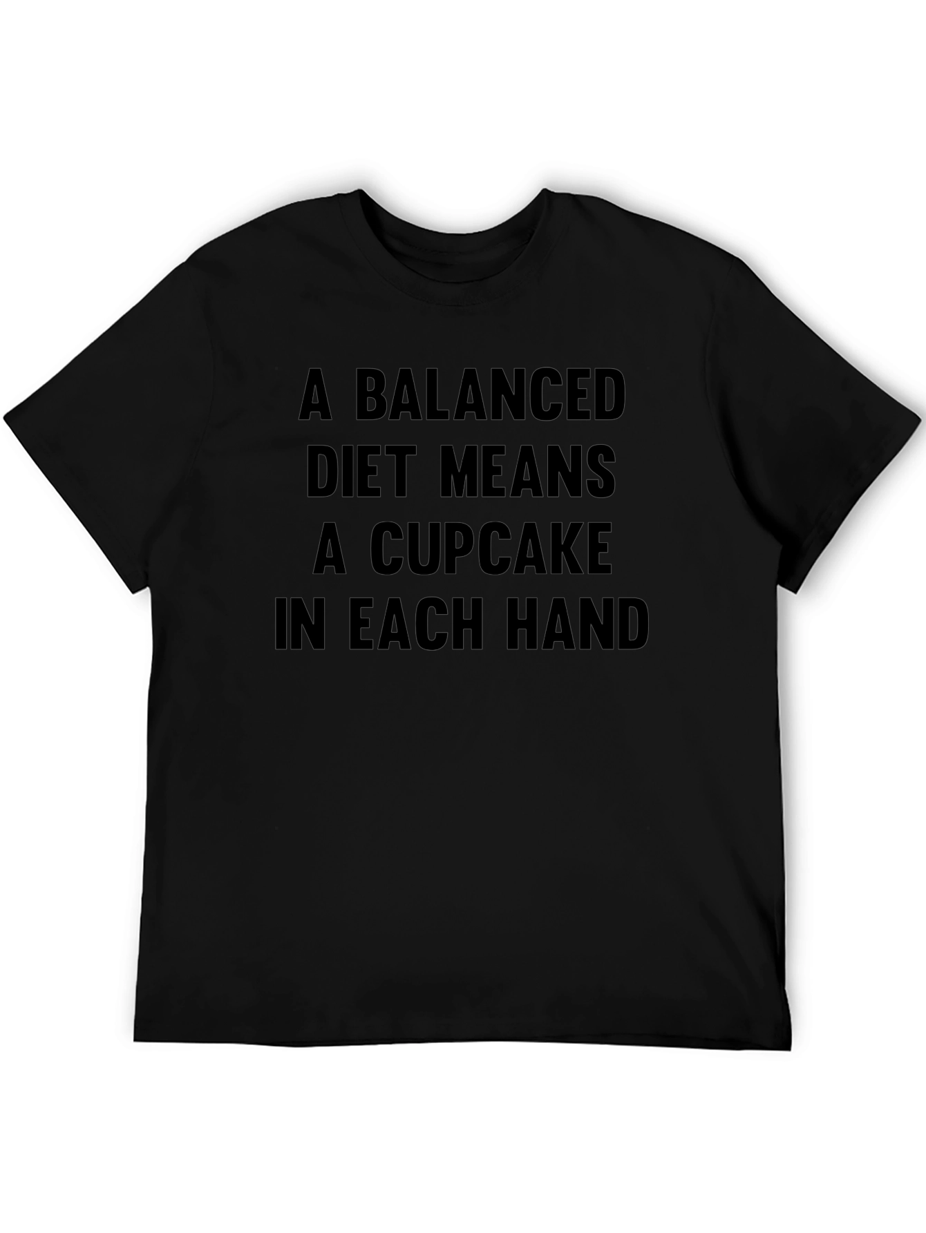 Balanced Diet Cupcake T-Shirt - Funny Foodie Tee