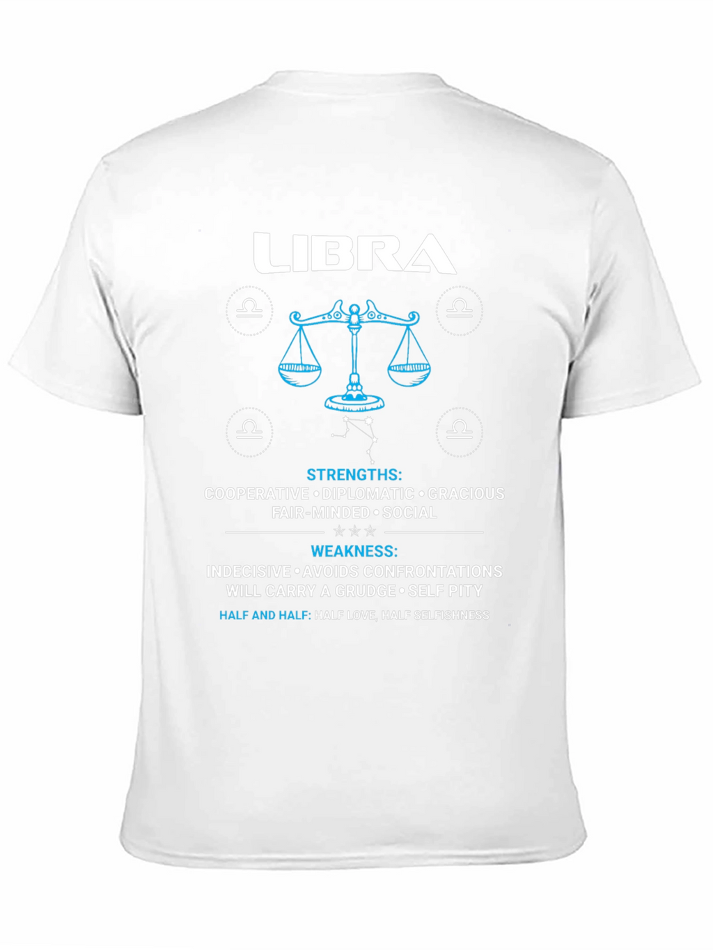 Libra Zodiac Sign Strengths & Weaknesses Graphic T-Shirt