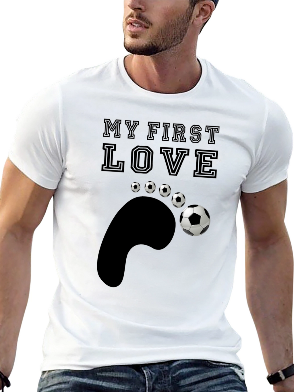 My First Love Soccer T-Shirt