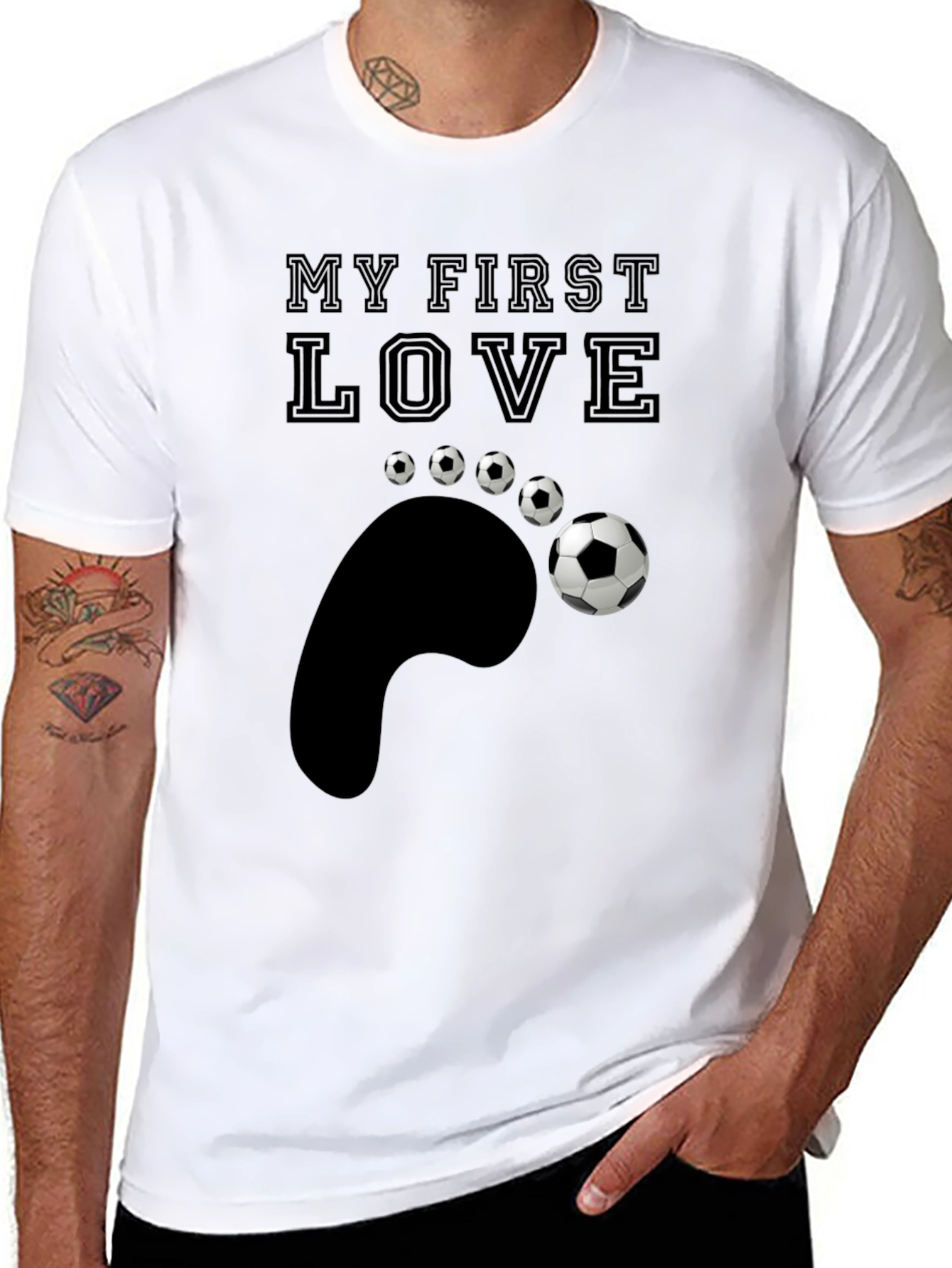 My First Love Soccer T-Shirt