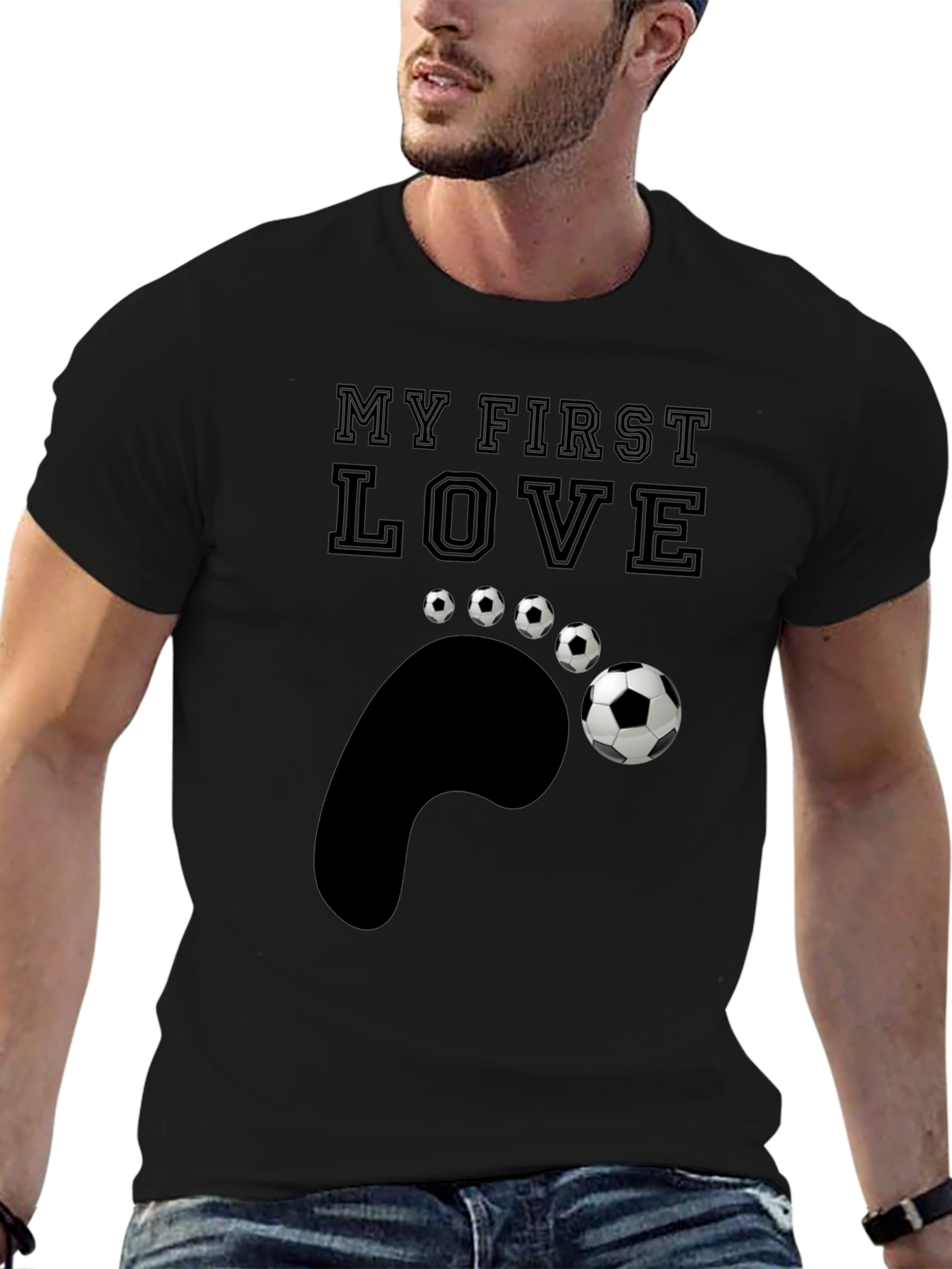 My First Love Soccer T-Shirt
