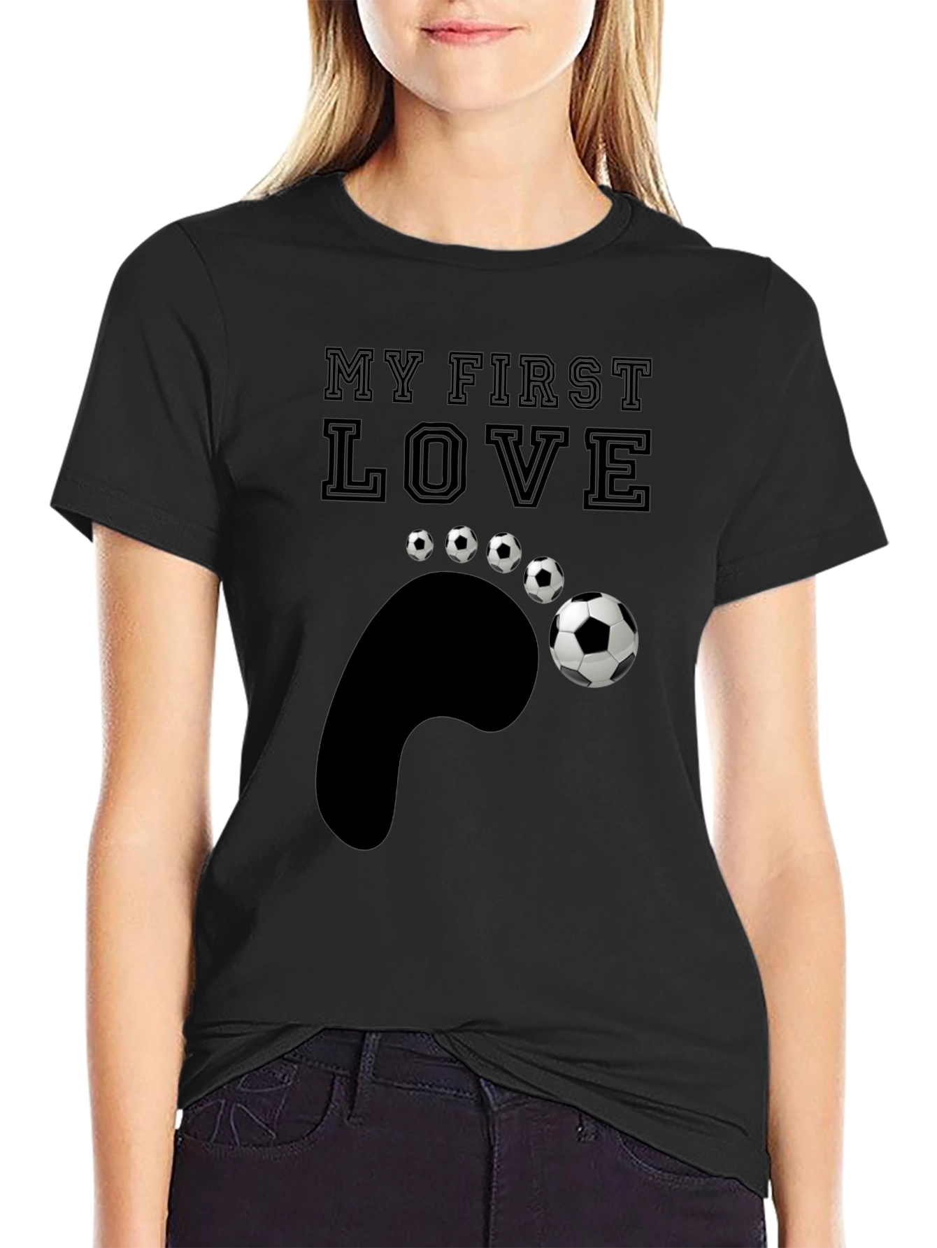 My First Love Soccer T-Shirt