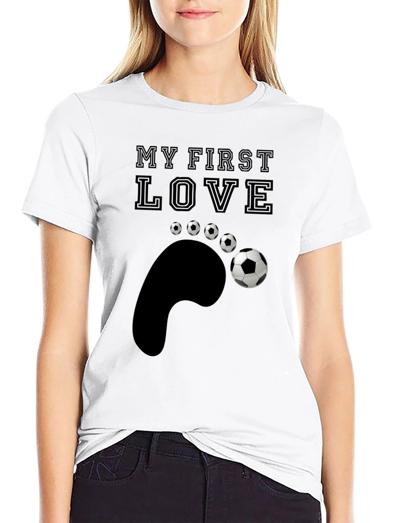 My First Love Soccer T-Shirt