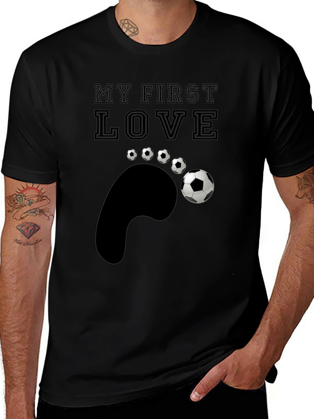 My First Love Soccer T-Shirt