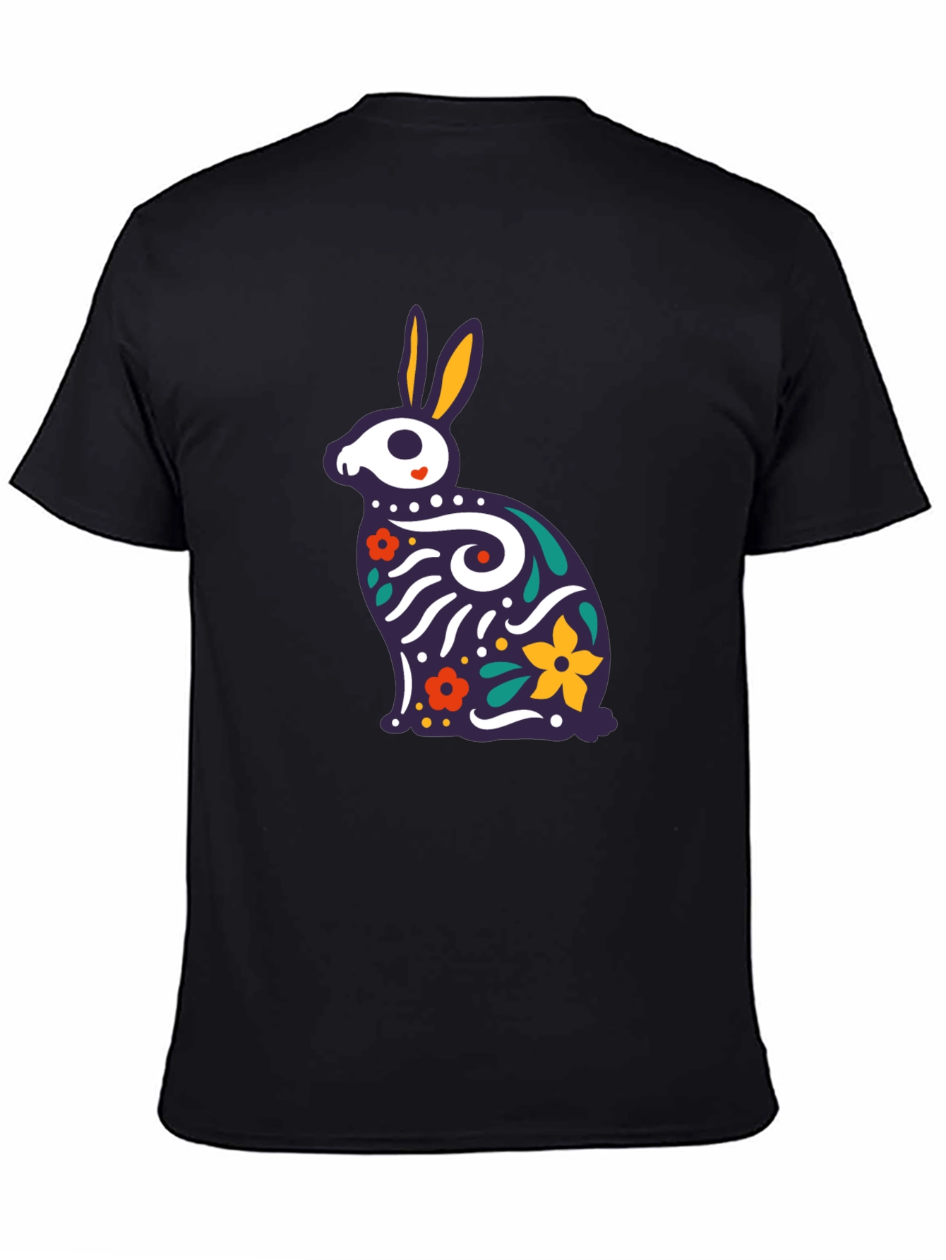 Rabbit Sugar Skull T-Shirt - Dia de los Muertos