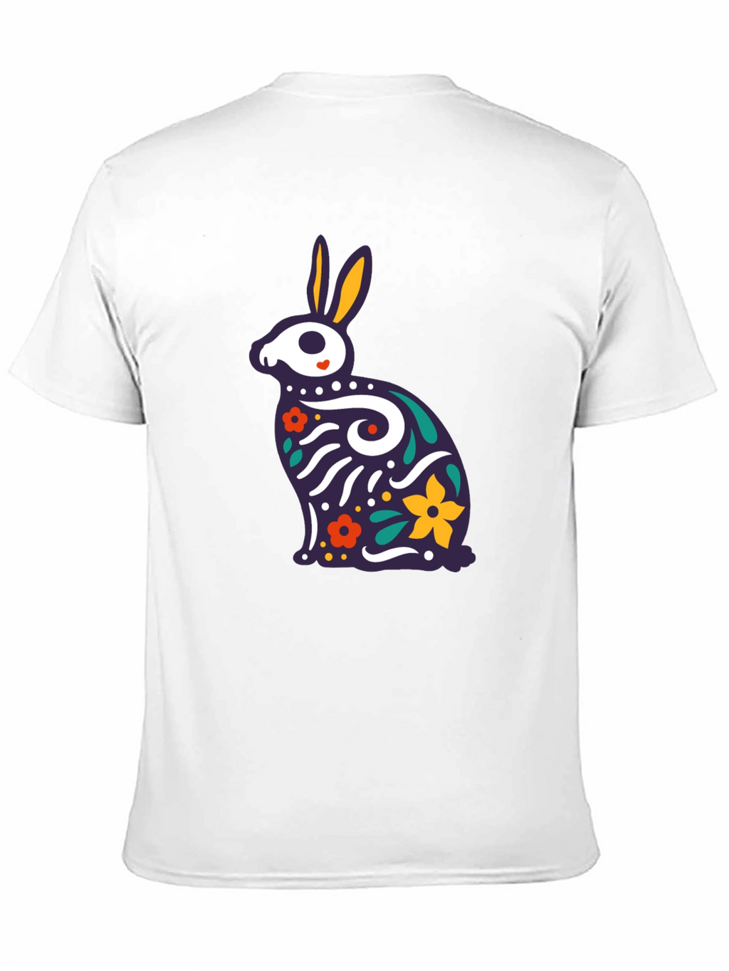 Rabbit Sugar Skull T-Shirt - Dia de los Muertos