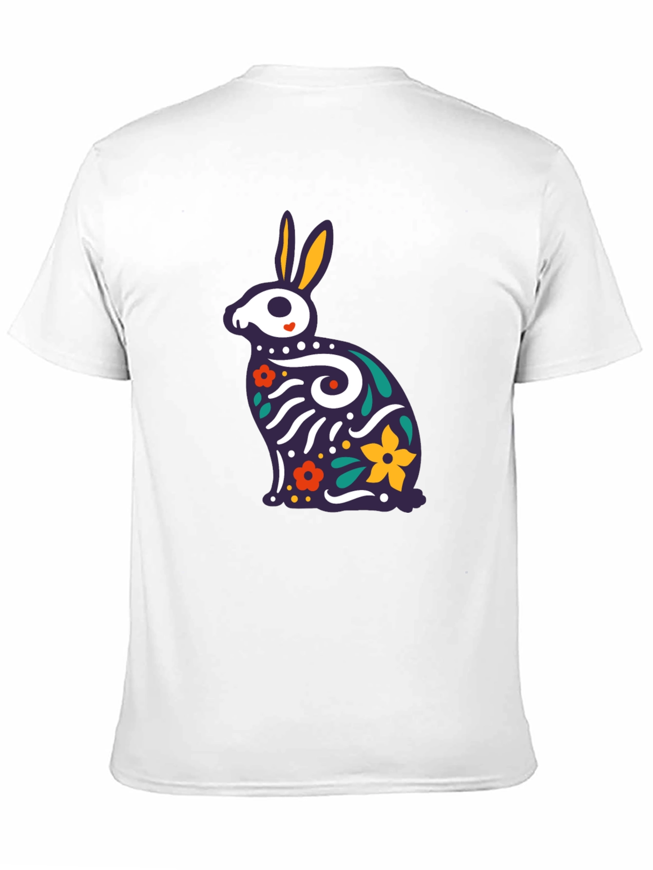 Rabbit Sugar Skull T-Shirt - Dia de los Muertos
