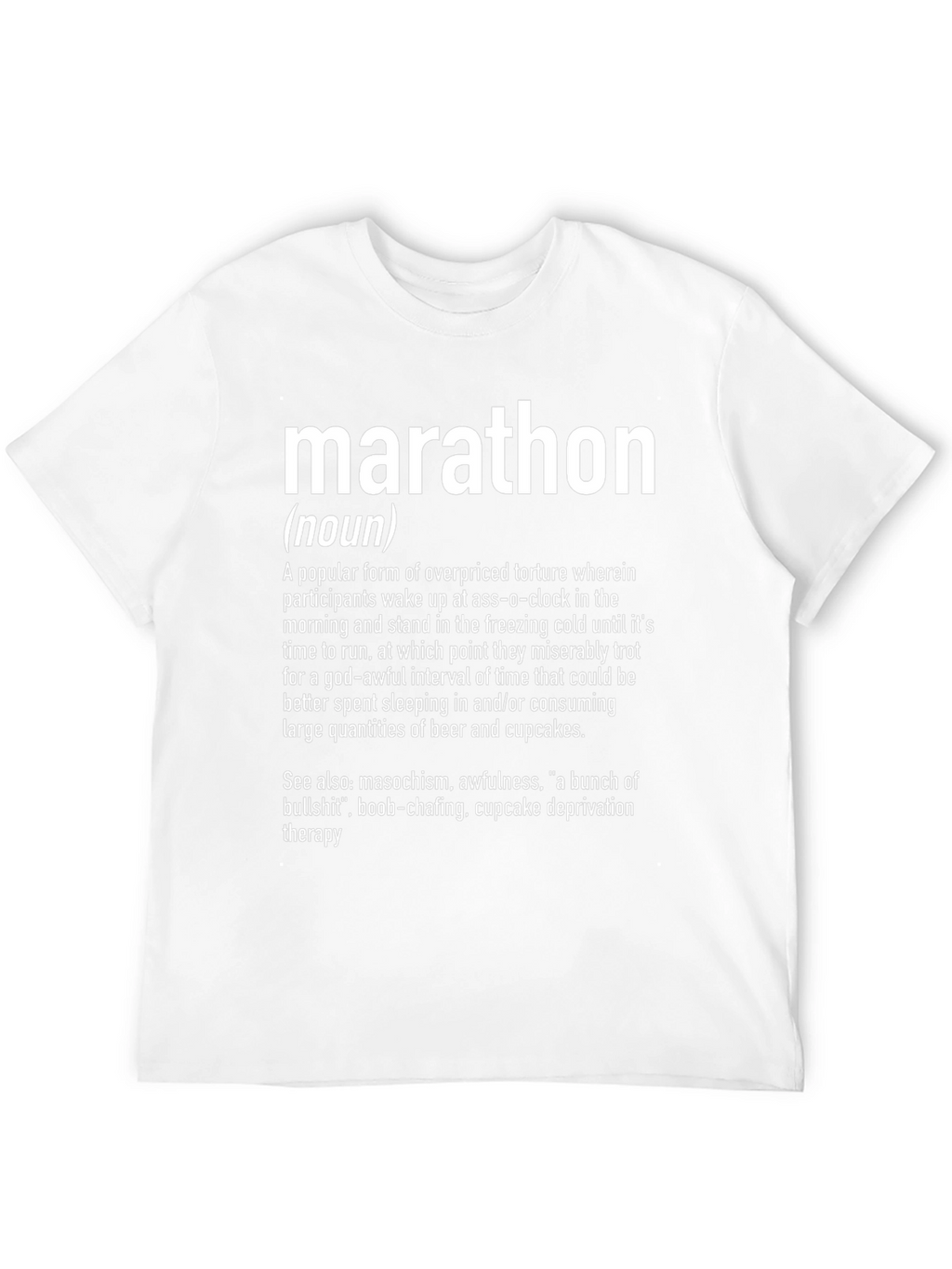 Marathon Definition Novelty Graphic T-Shirt