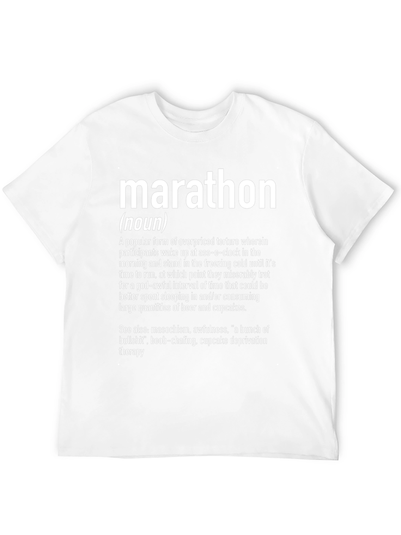 Marathon Definition Novelty Graphic T-Shirt