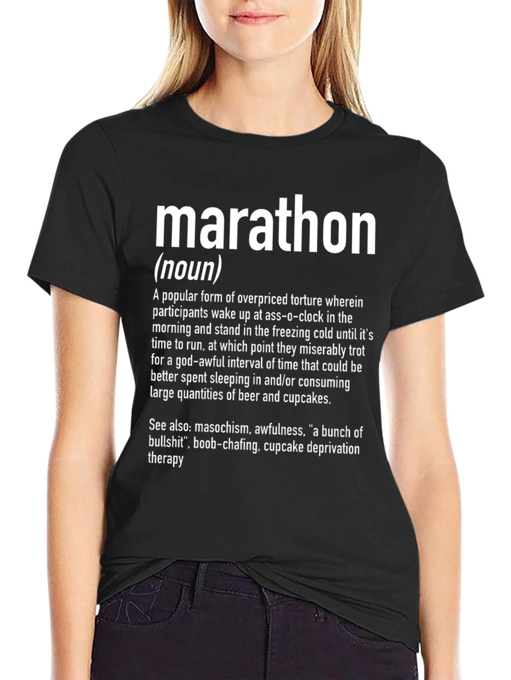 Marathon Definition Novelty Graphic T-Shirt