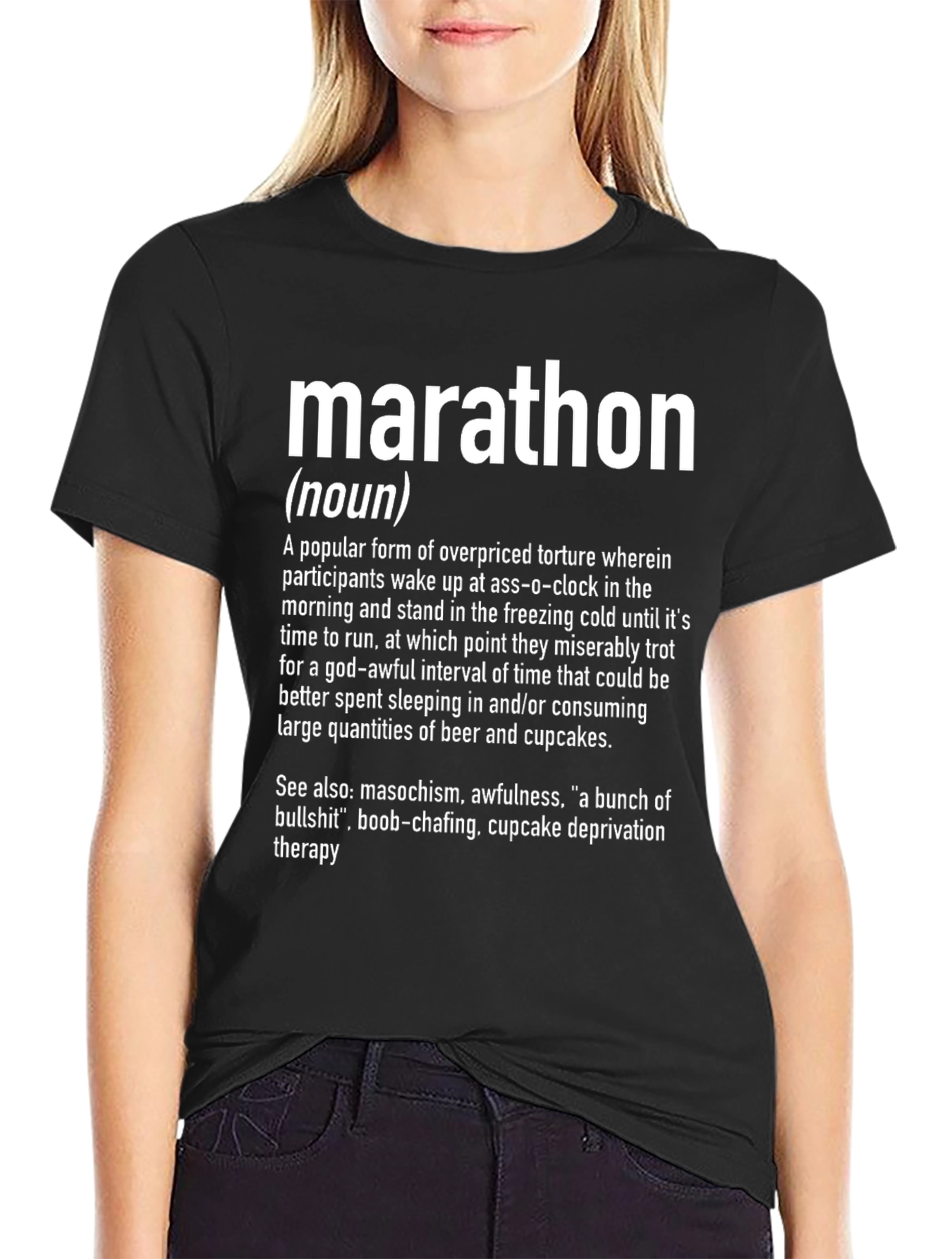 Marathon Definition Novelty Graphic T-Shirt