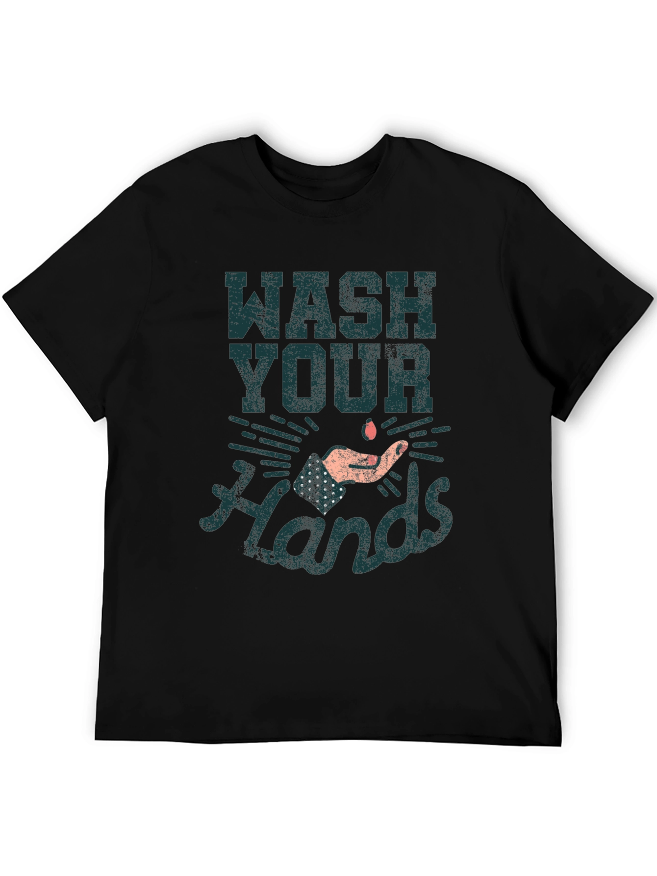 Wash Your Hands Graphic Print T-Shirt