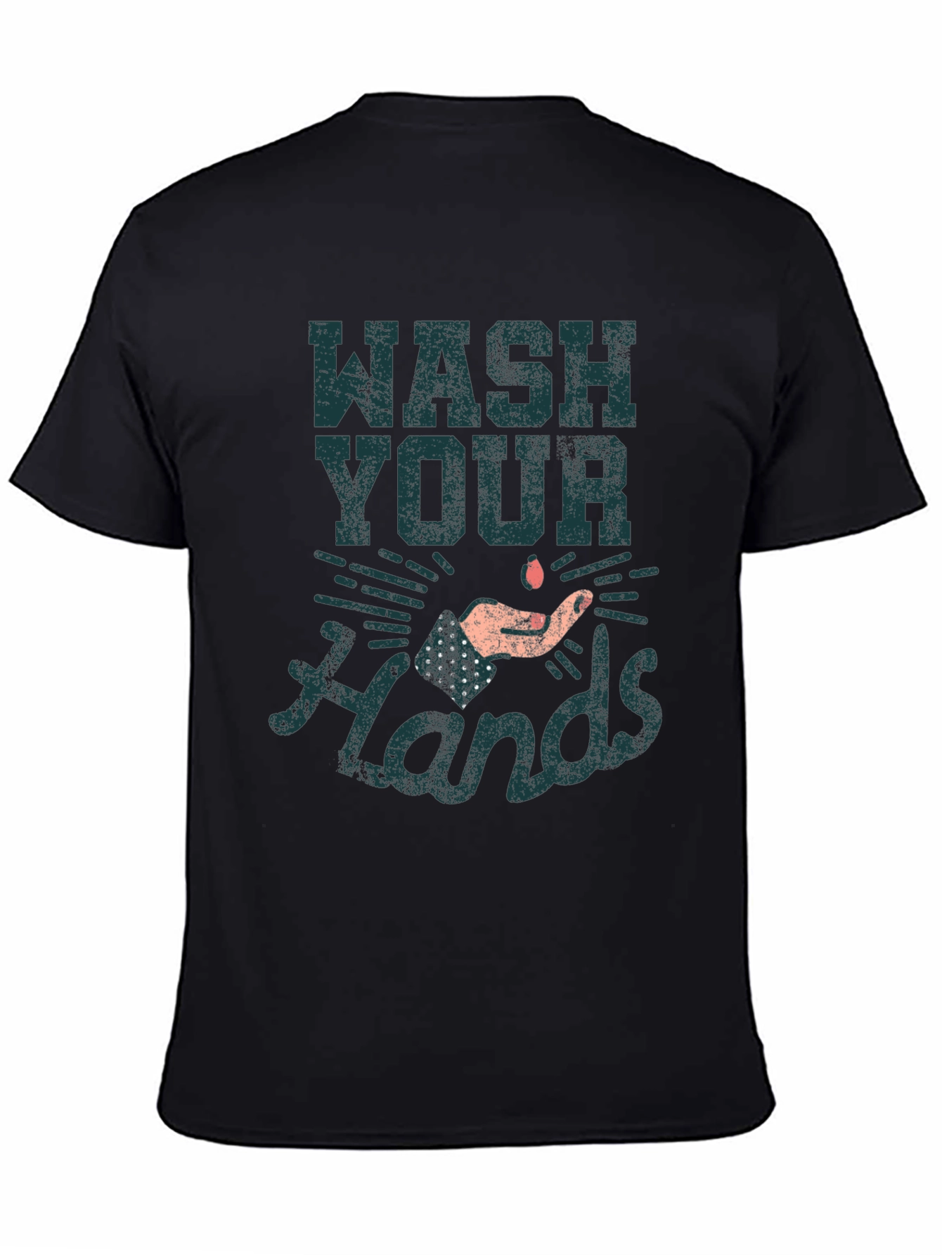 Wash Your Hands Graphic Print T-Shirt