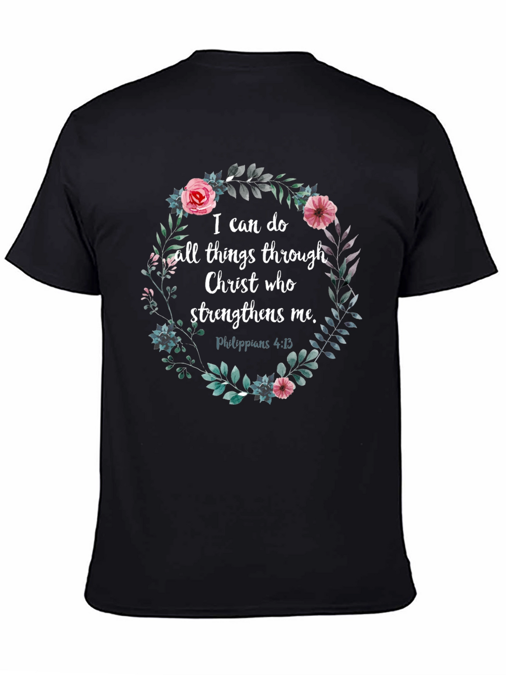 Floral Christian Verse T-Shirt