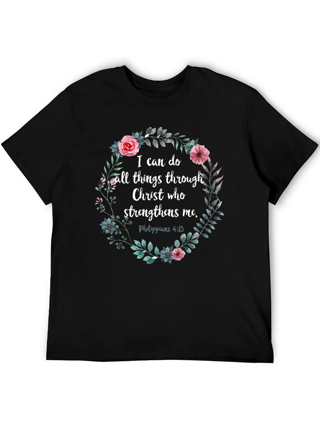 Floral Christian Verse T-Shirt