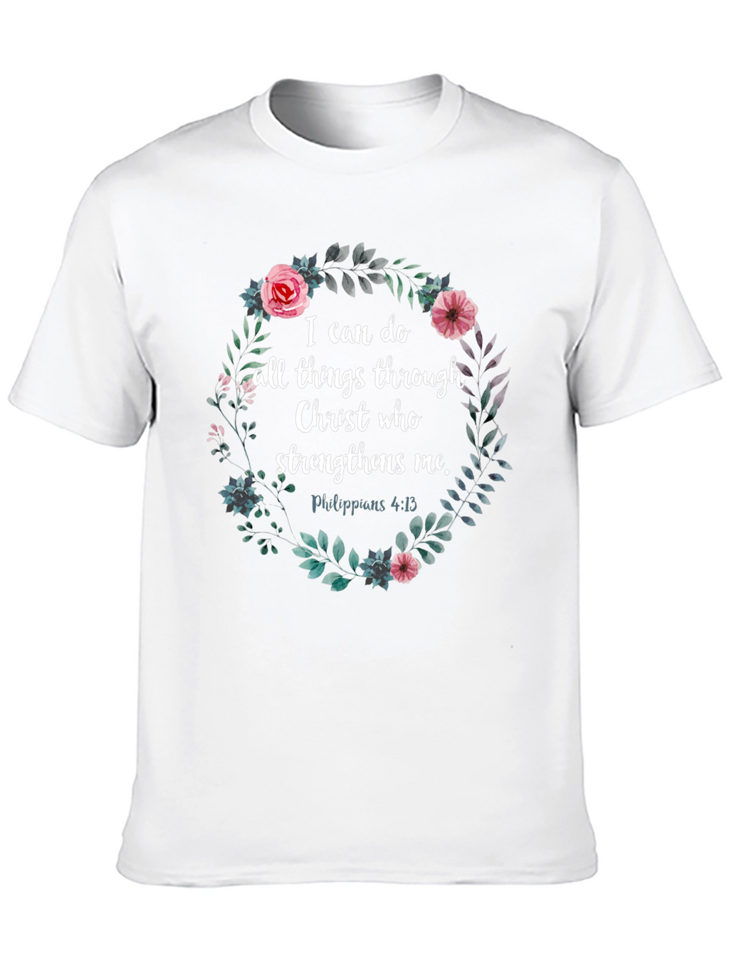 Floral Christian Verse T-Shirt