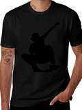 Skateboarder Silhouette Graphic Tee