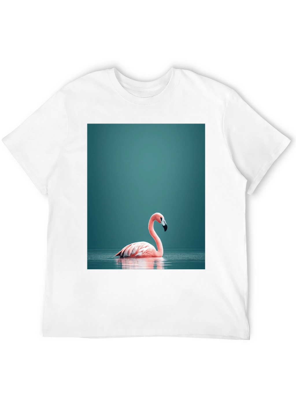 Flamingo Graphic Tee - Stylish Black Cotton T-Shirt
