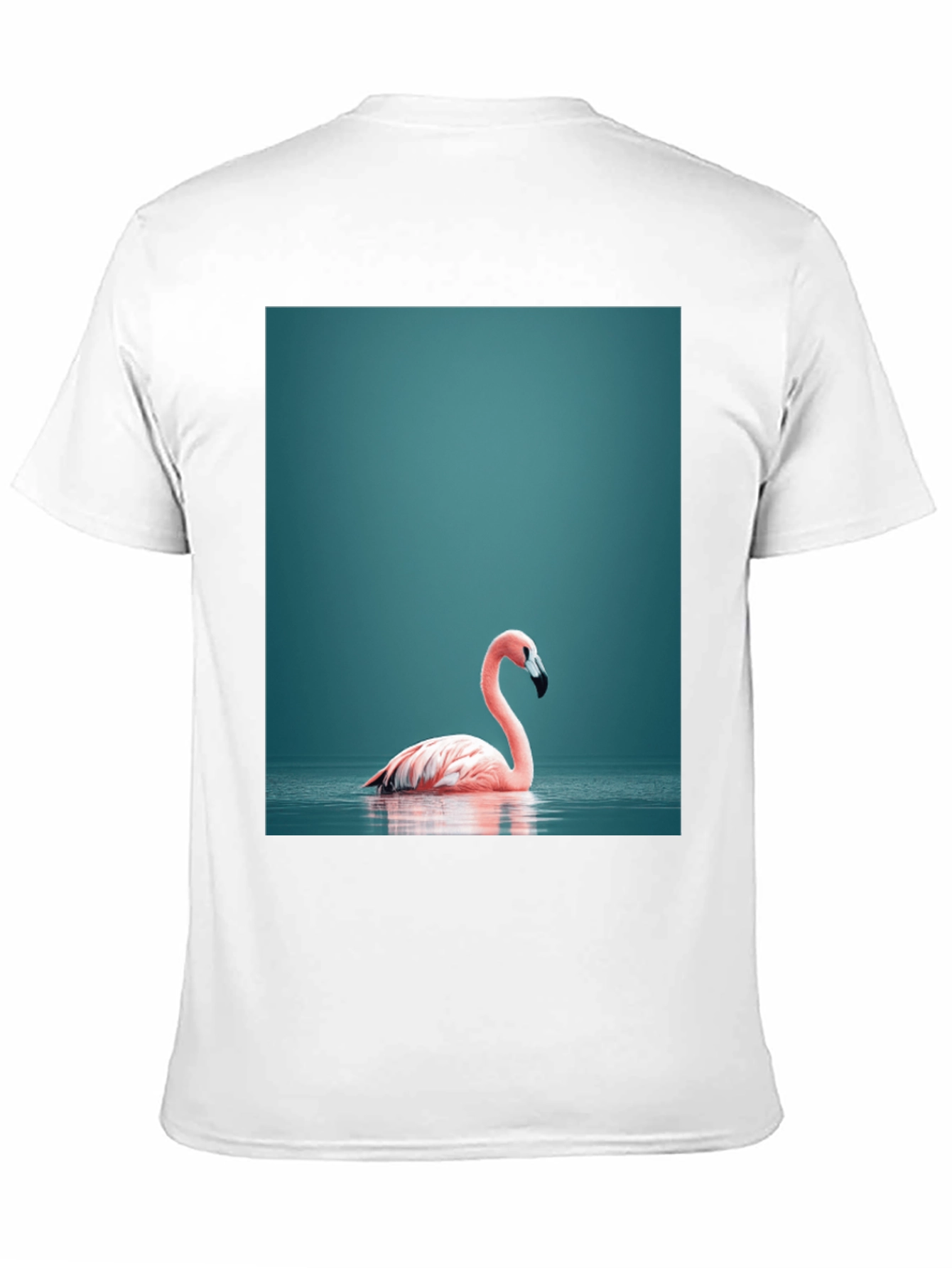 Flamingo Graphic Tee - Stylish Black Cotton T-Shirt