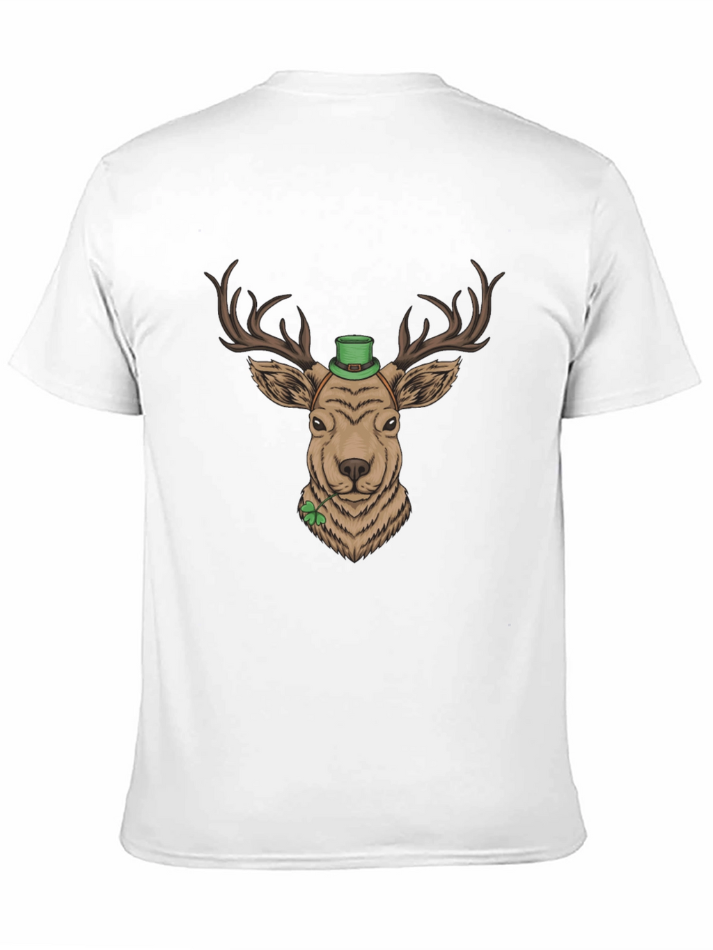 St. Patricks Day Deer Graphic Tee - Black