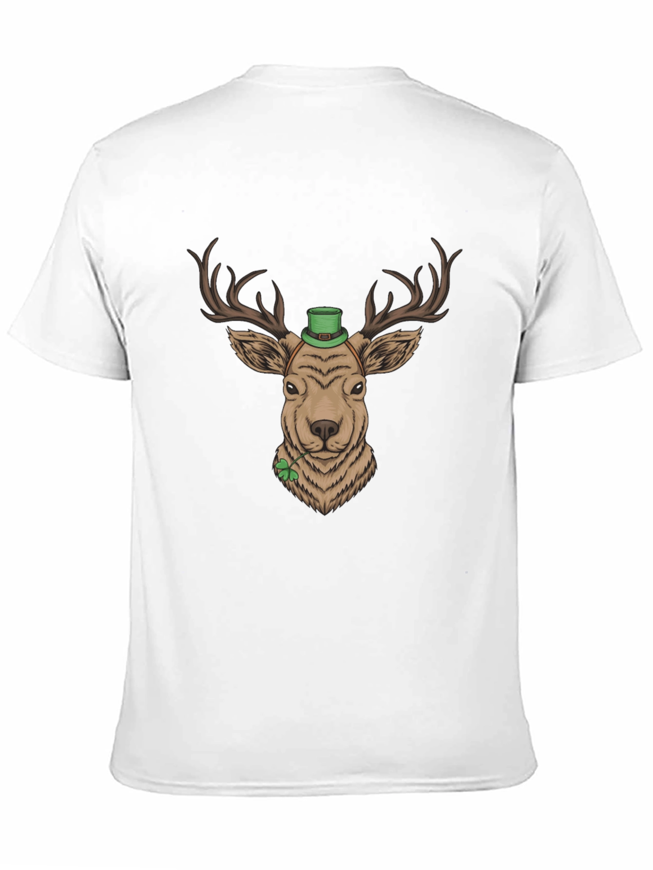 St. Patricks Day Deer Graphic Tee - Black