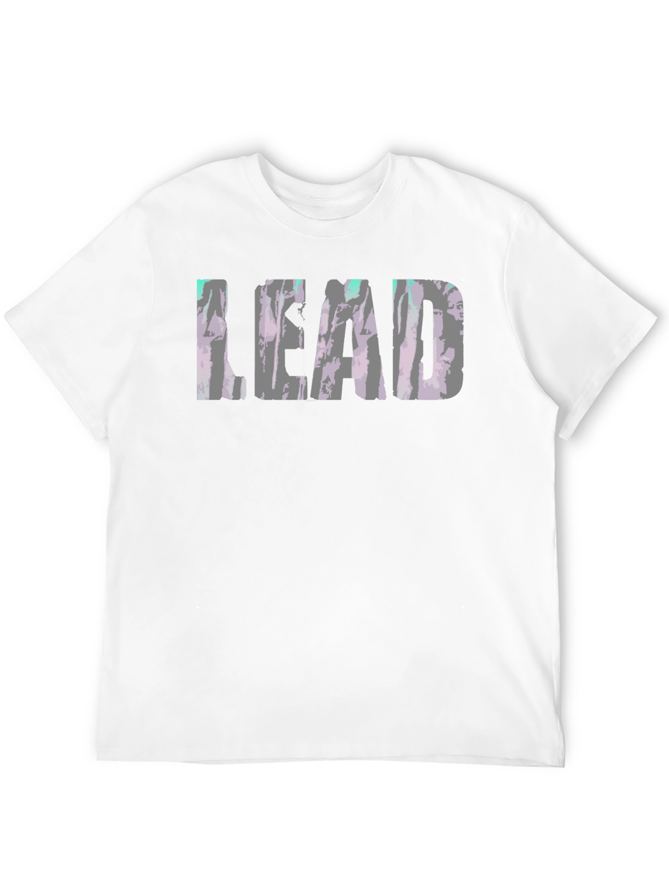 LEAD Graphic Print Black T-Shirt
