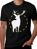 Deer Graphic Tee - Mens Black T-Shirt