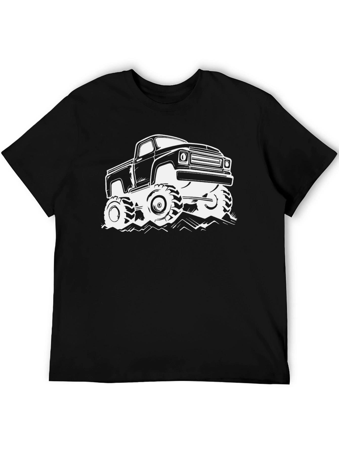 Monster Truck Graphic T-Shirt - Black