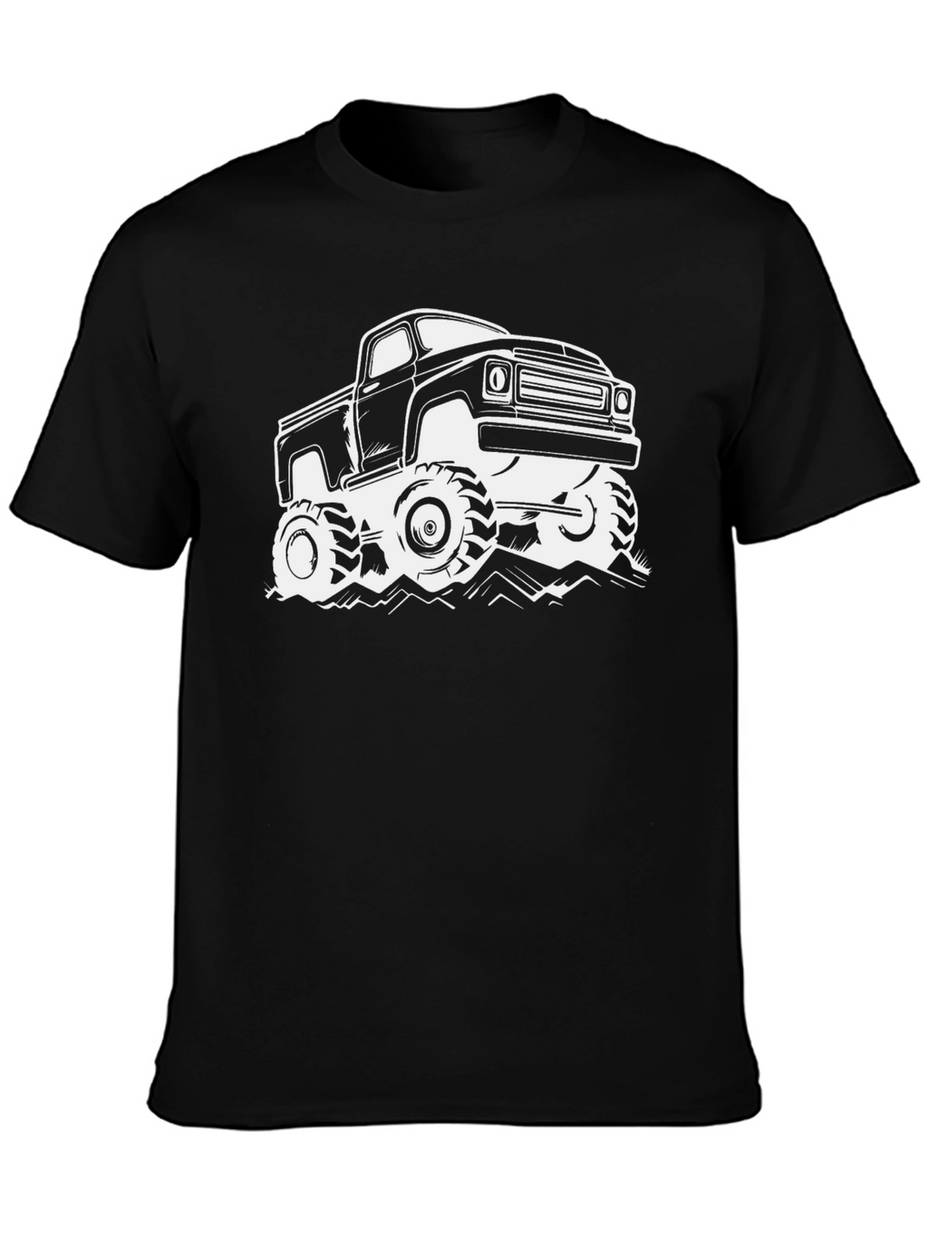 Monster Truck Graphic T-Shirt - Black