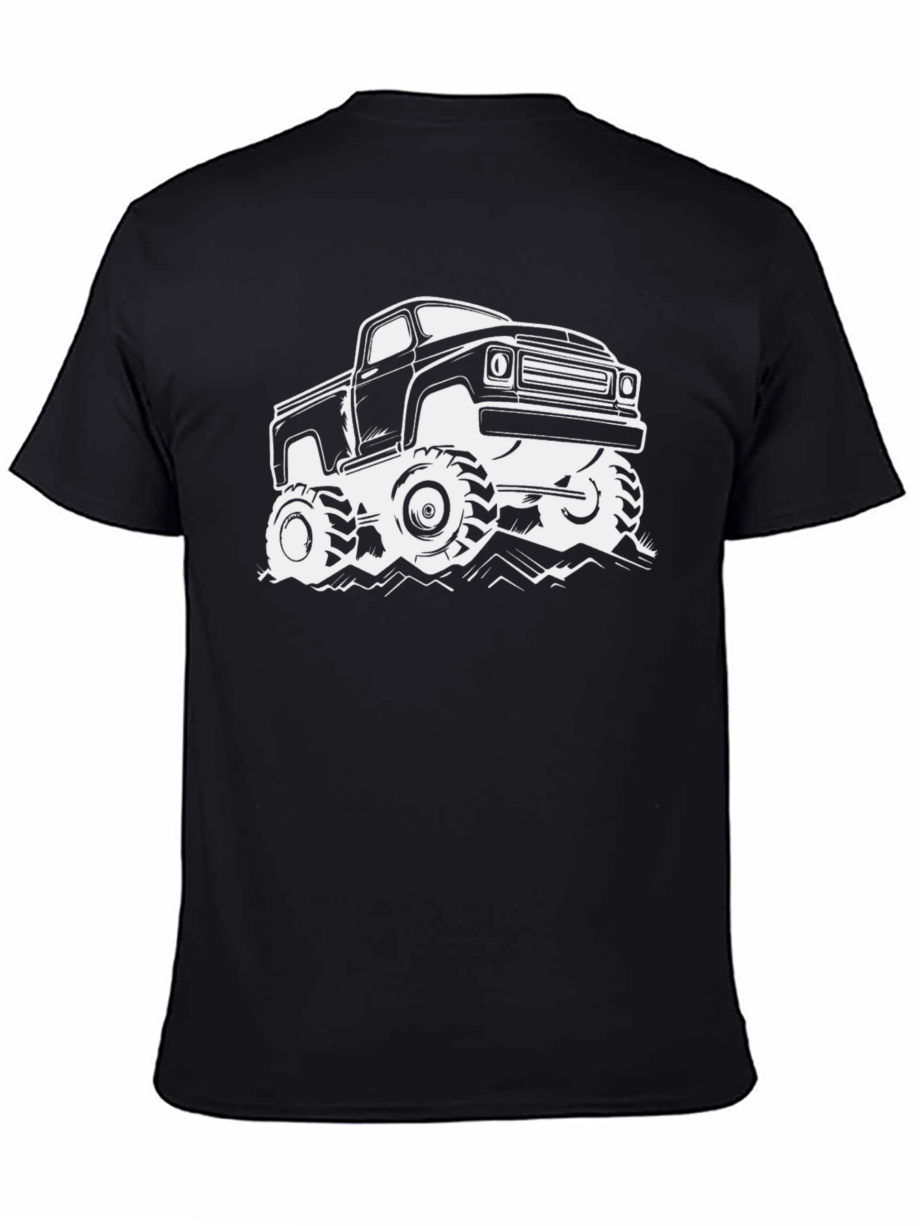 Monster Truck Graphic T-Shirt - Black
