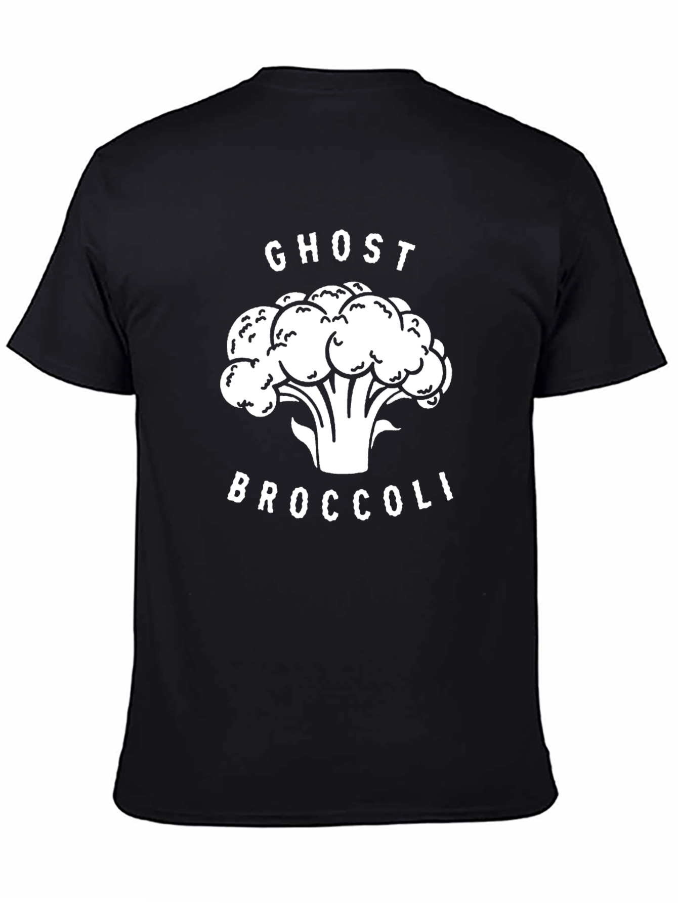 Ghost Broccoli Graphic Tee - Funny Vegan Shirt