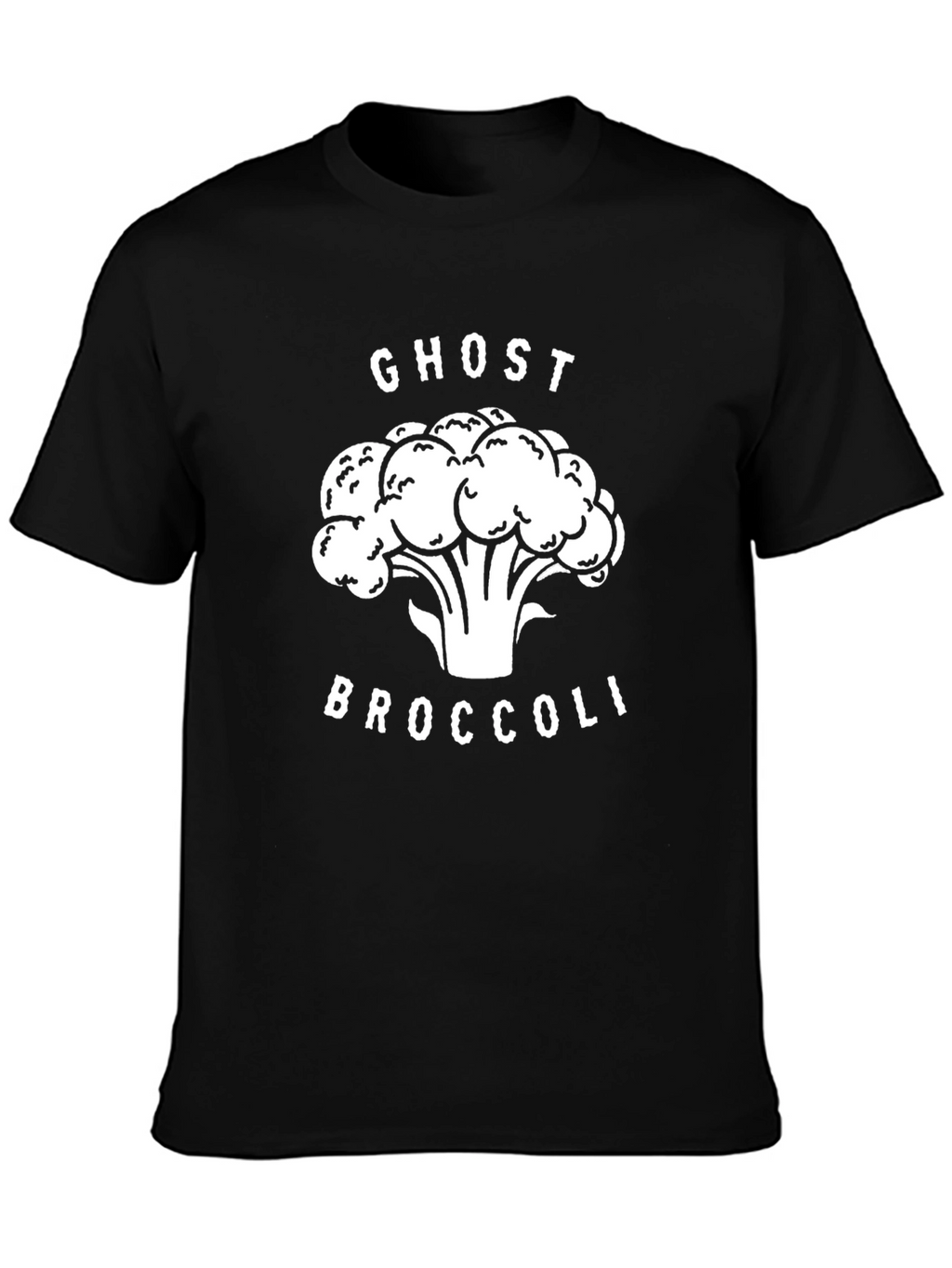 Ghost Broccoli Graphic Tee - Funny Vegan Shirt