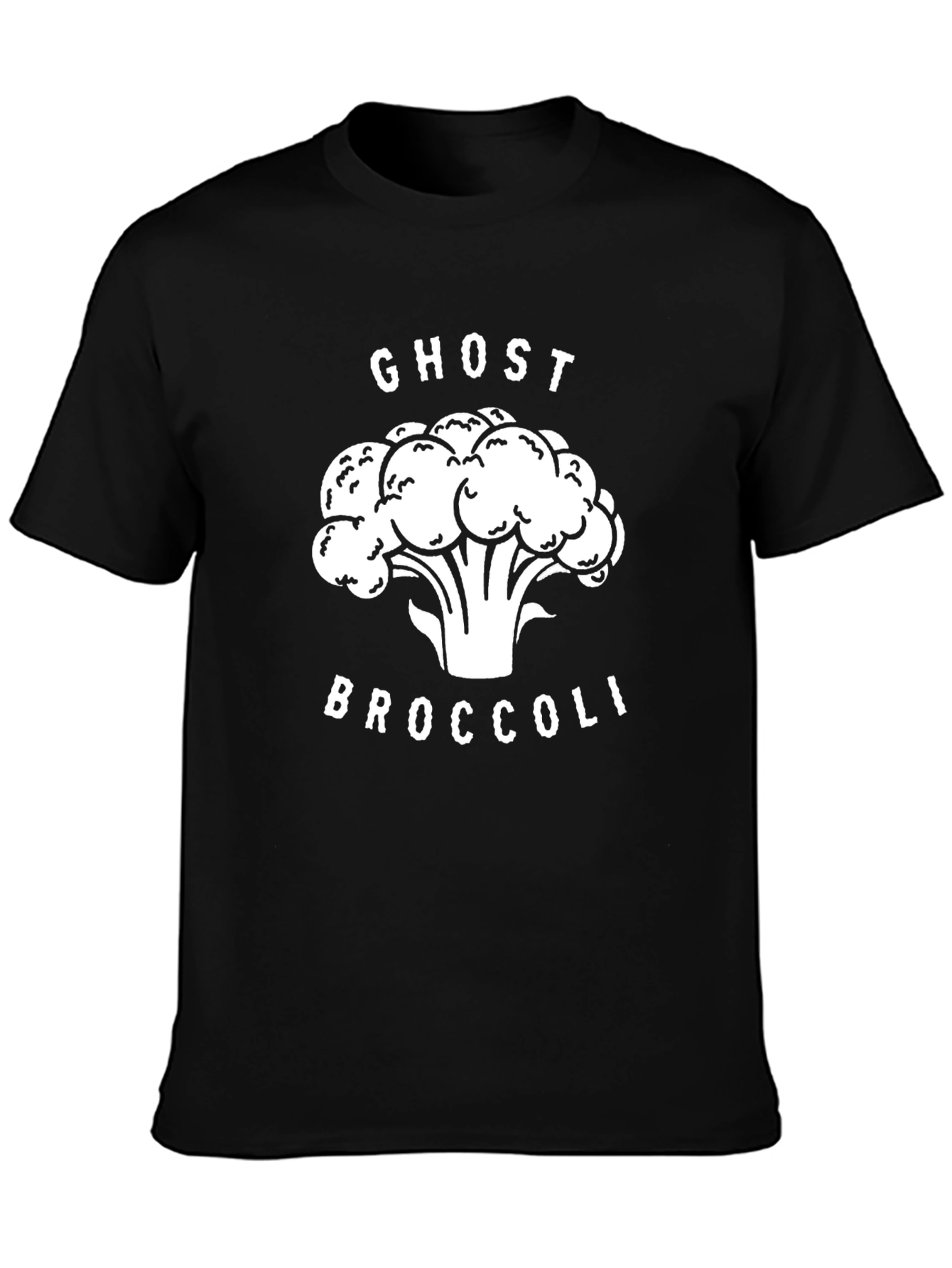 Ghost Broccoli Graphic Tee - Funny Vegan Shirt
