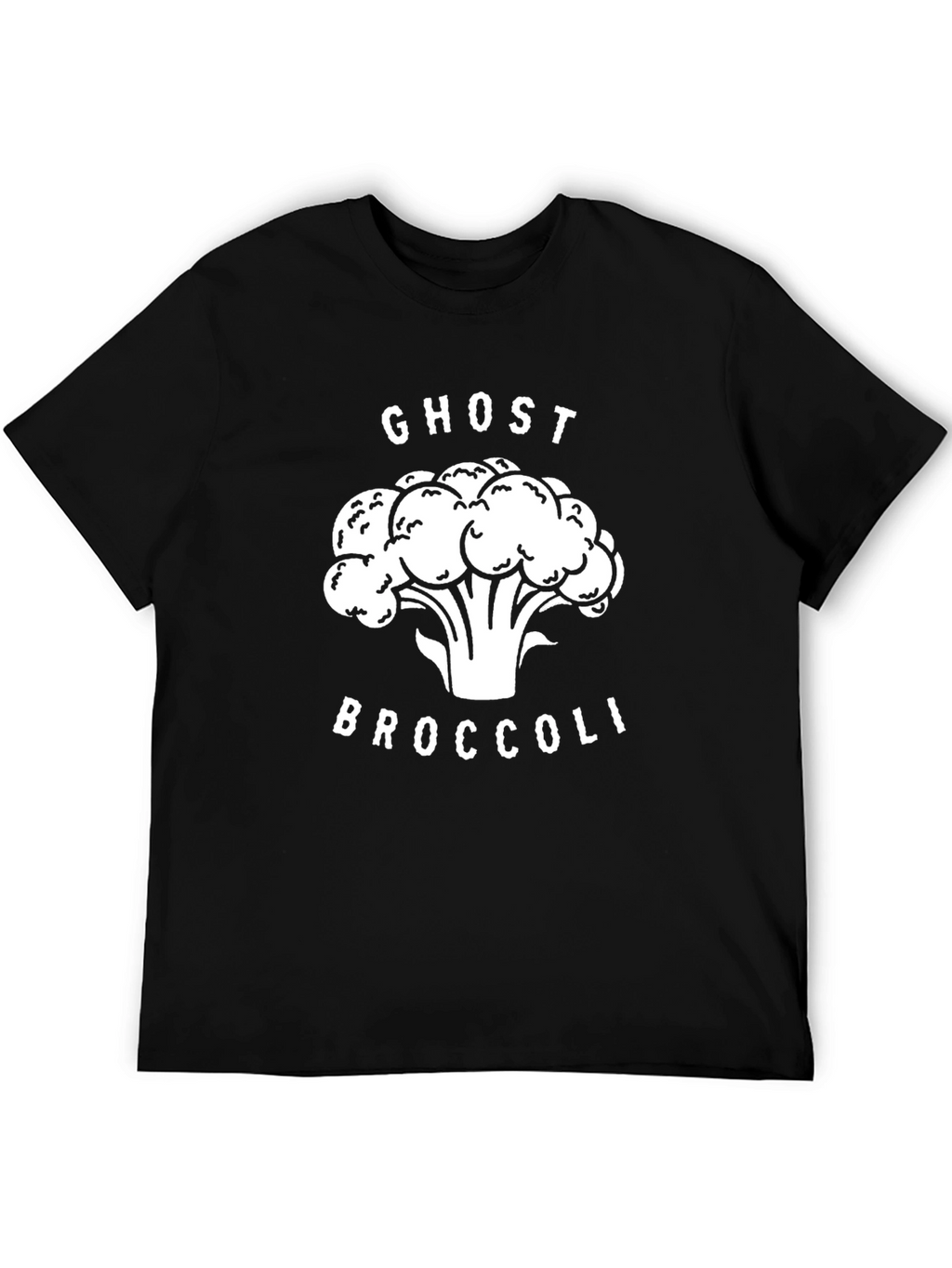 Ghost Broccoli Graphic Tee - Funny Vegan Shirt