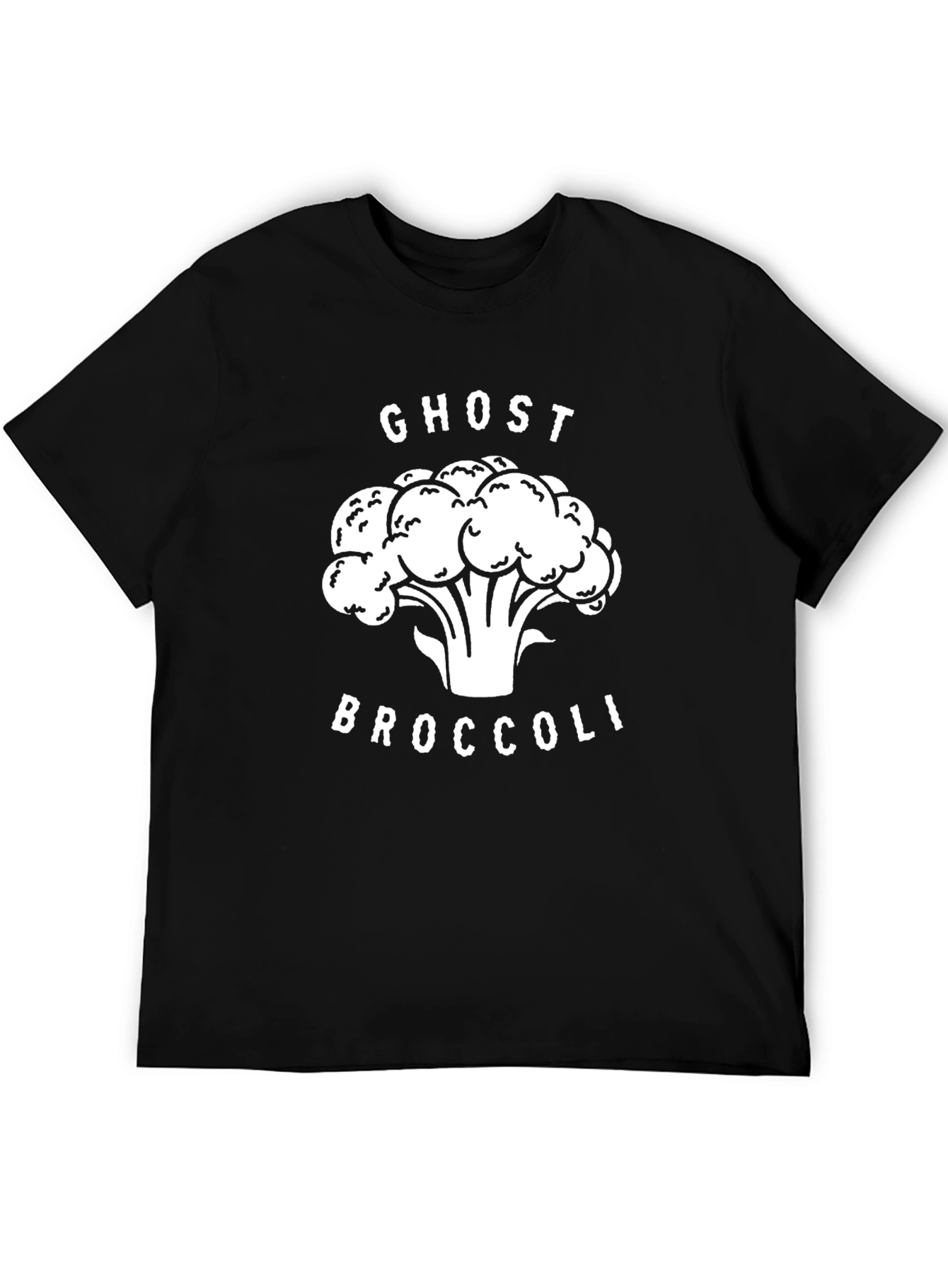 Ghost Broccoli Graphic Tee - Funny Vegan Shirt
