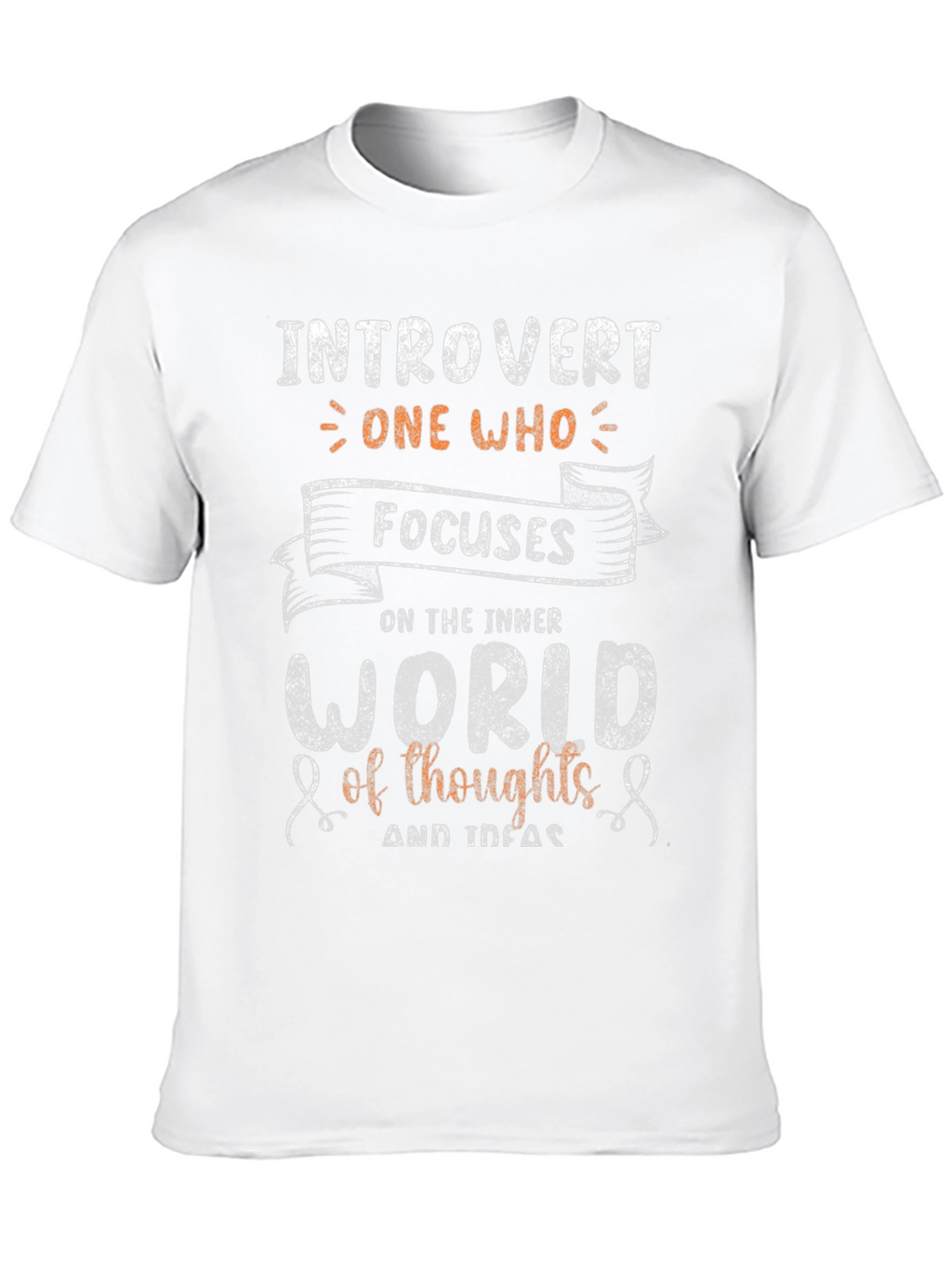 Introvert Focus T-Shirt - Inner World Thoughts Tee