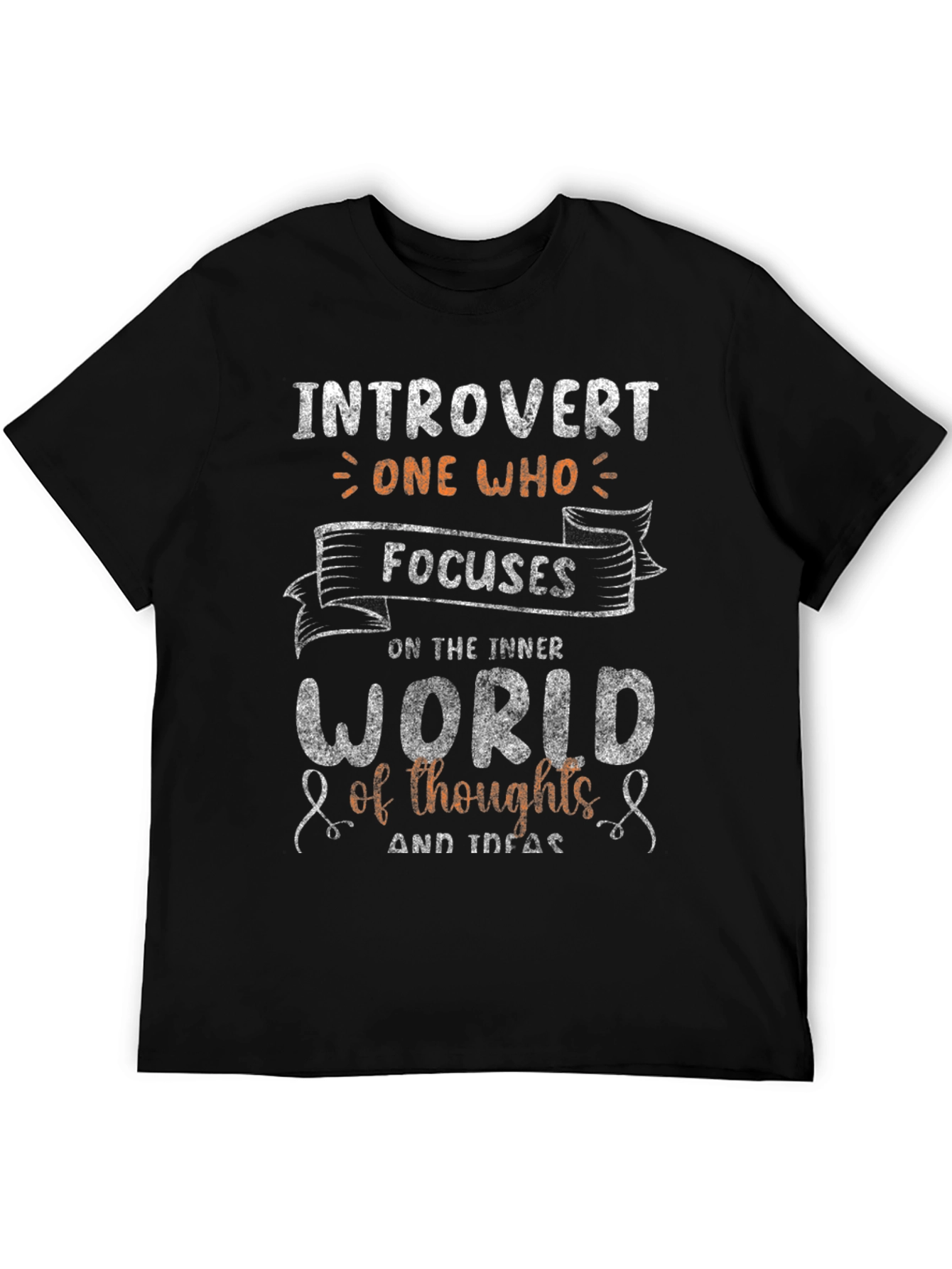 Introvert Focus T-Shirt - Inner World Thoughts Tee