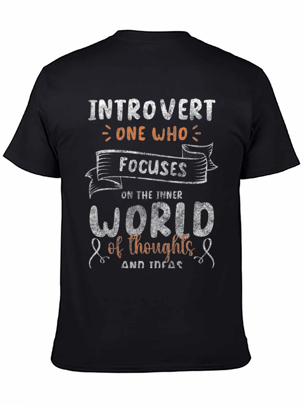 Introvert Focus T-Shirt - Inner World Thoughts Tee