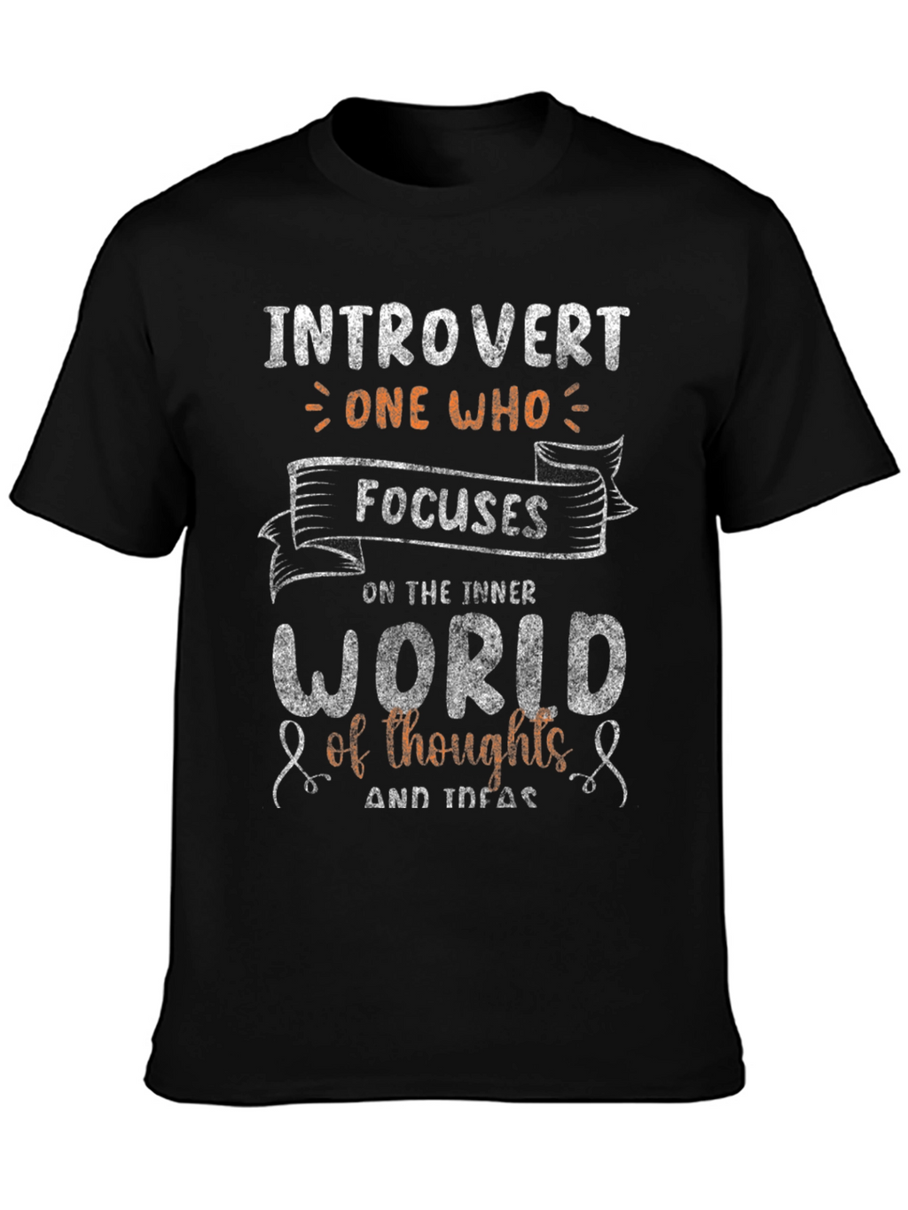 Introvert Focus T-Shirt - Inner World Thoughts Tee