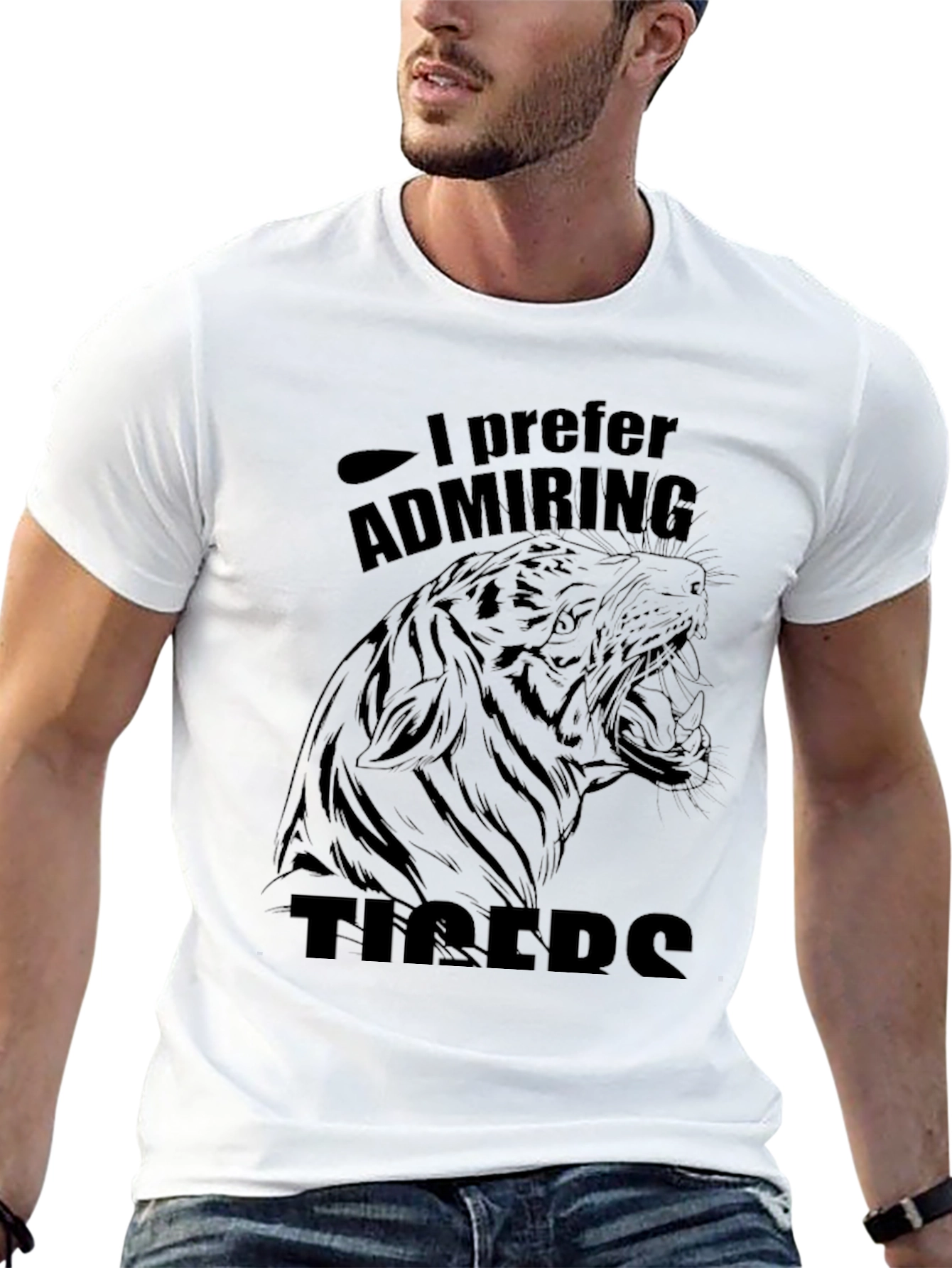 I Prefer Admiring Tigers Graphic Tee