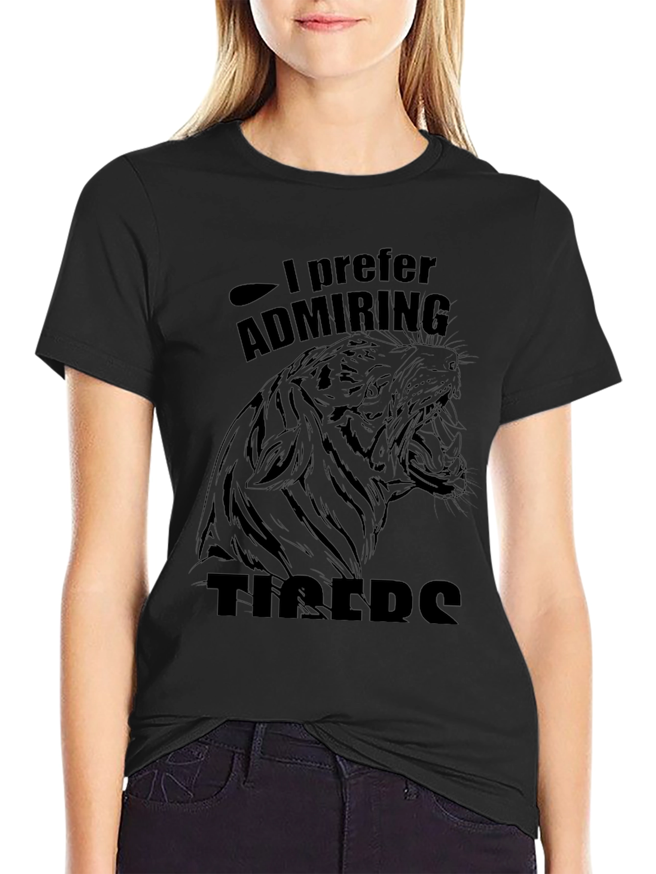 I Prefer Admiring Tigers Graphic Tee