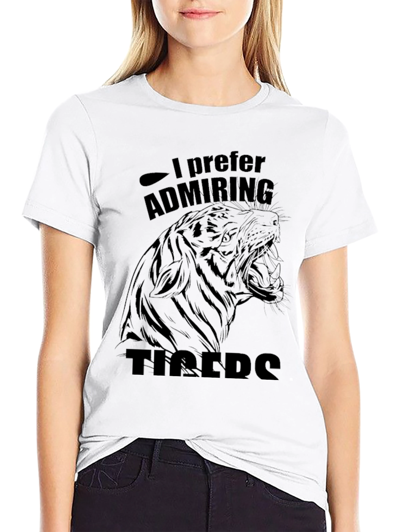 I Prefer Admiring Tigers Graphic Tee