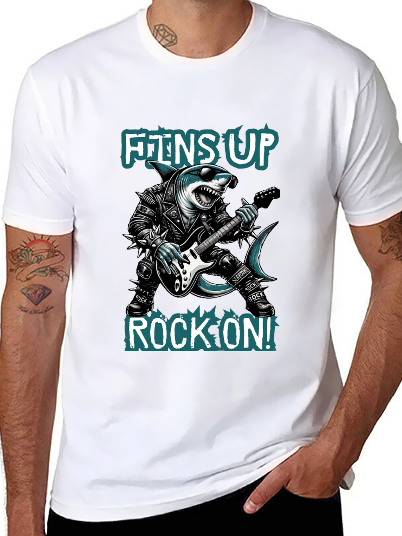 Rock On Shark T-Shirt