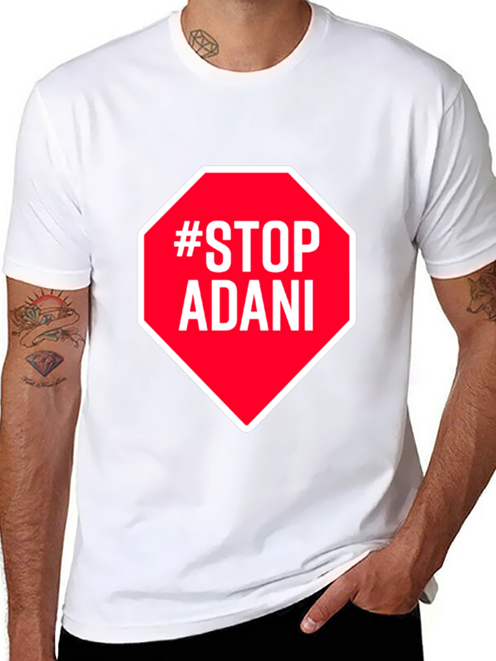 Stop Adani Activist Graphic Tee - Protest T-Shirt