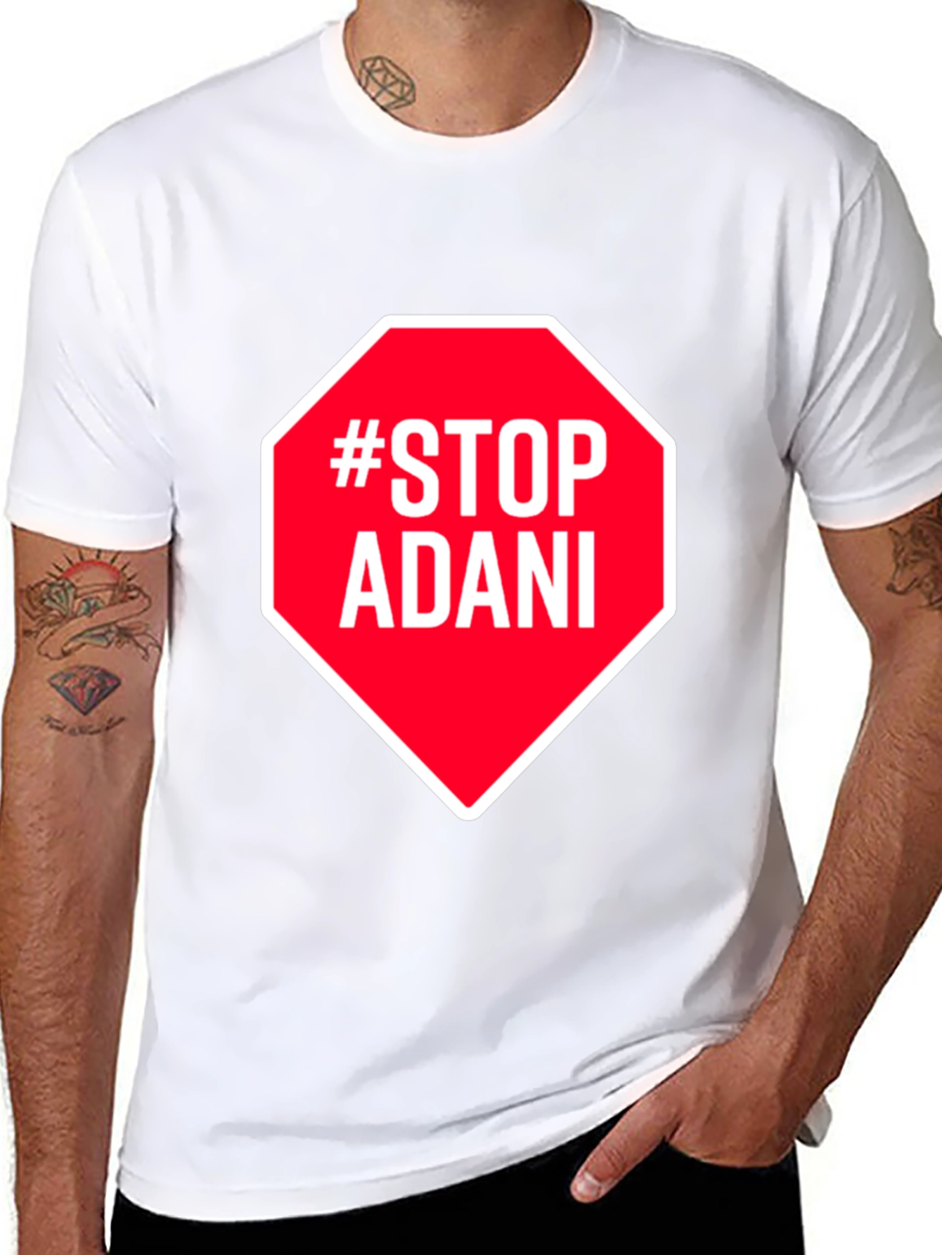Stop Adani Activist Graphic Tee - Protest T-Shirt