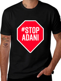 Stop Adani Activist Graphic Tee - Protest T-Shirt