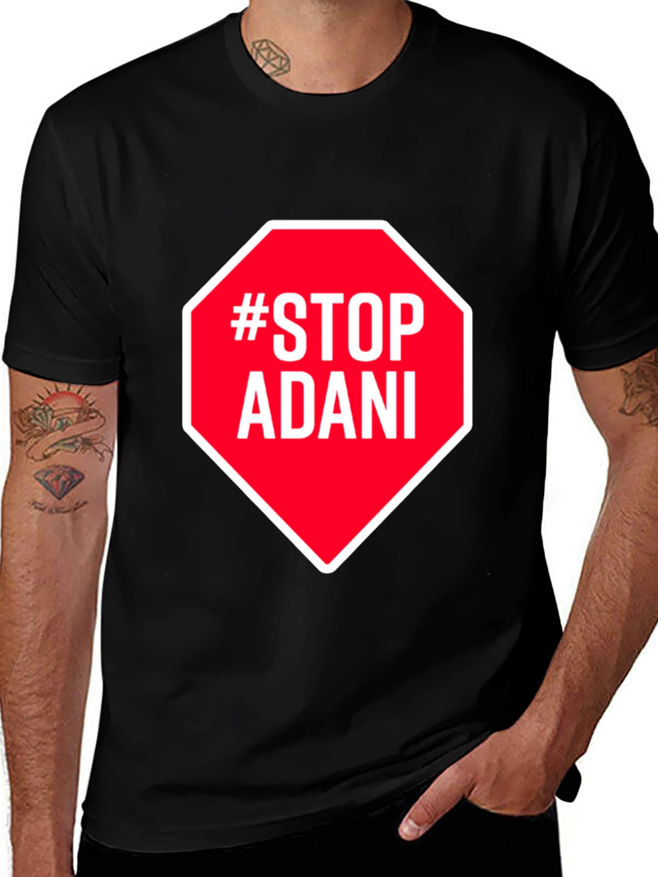 Stop Adani Activist Graphic Tee - Protest T-Shirt