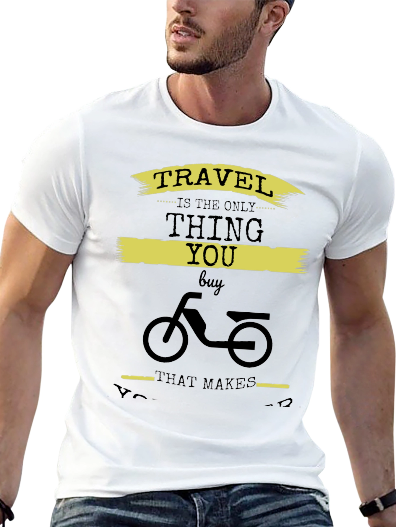 Travel Themed Graphic Print T-Shirt